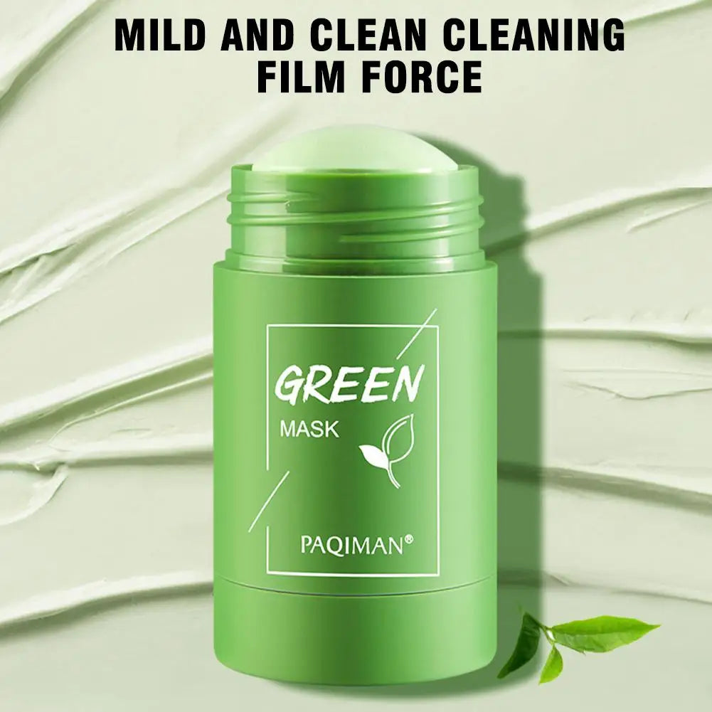 Green Tea Cleansing Stick Mask Face Clean Mask Shrink Pores Smoothing Skincare Moisturizing Deep Cleansing Mask Skin Care